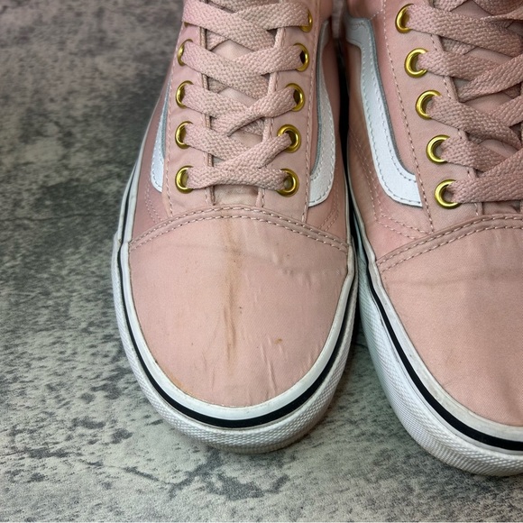 Vans Old Skool Sneakers Womens sz 6 - pink/white satin - Picture 6 of 7